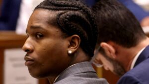 A$AP Rocky in court. Pic: Reuters