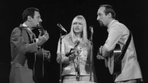 Peter, Paul and Mary Circa performing in the 1960s. Pic: Ralph Dominguez/MediaPunch /IPX/AP