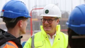 Prime Minister Sir Keir Starmer during a visit to a construction site in Cambridge. File pic: PA